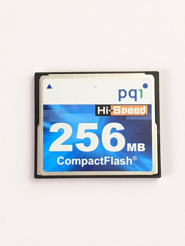 Vintage Genuine PQ1 Hi-Speed 256MB CompactFlash Memory Card - Made in Taiwan