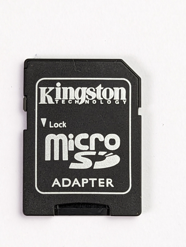 Nice Vintage Kingston 8GB micro SDHC Card TF Card + Adapter microSD to Full Size SD