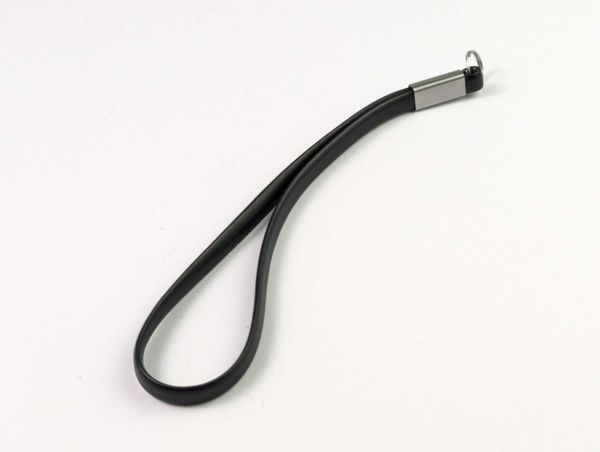Nice Black Leather Wrist Strap Hand Strap With Swivel Metal Hook