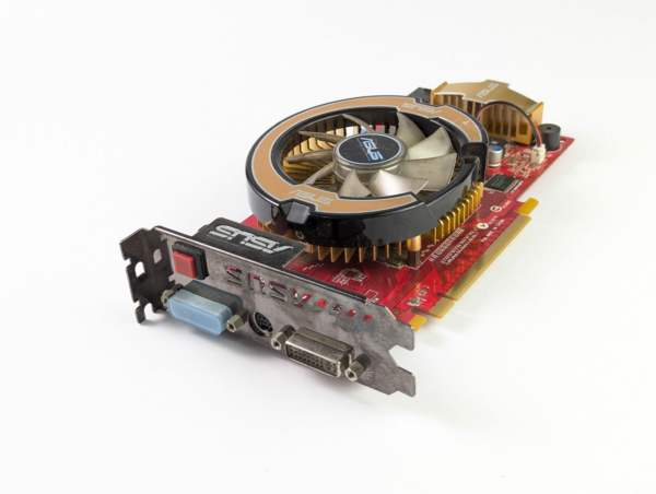 Vintage Asus ATI Radeon HD 3850 PCI-E Video Card 1024MB GDDR3 256bit Dvi Tv Out