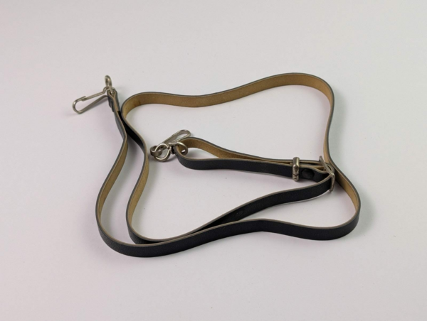 Vintage Leather Neck Strap w/Carabiners for Cameras/Bags/Accessory Cases