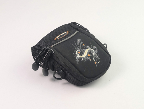 Vintage Naneu Pro Centi-T Camera Bag With Orange Interior - Black