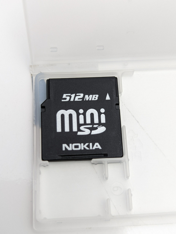 Vintage Genuine Nokia MiniSD Card 512MB for Old Nokia Cell Phones & PDA's - Made in Japan