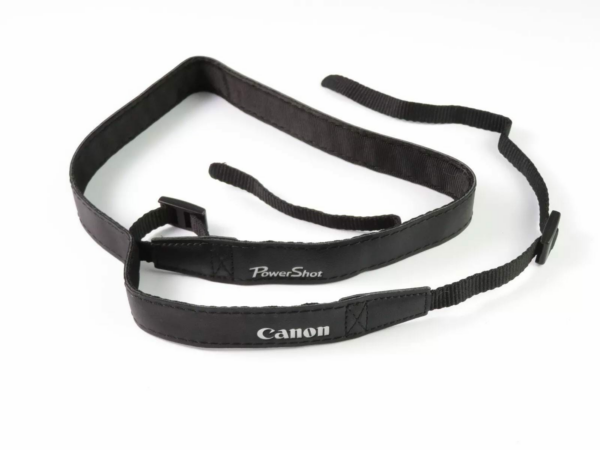 Nice Vintage Canon PowerShot Leatherette Neck Strap Shoulder Strap Black