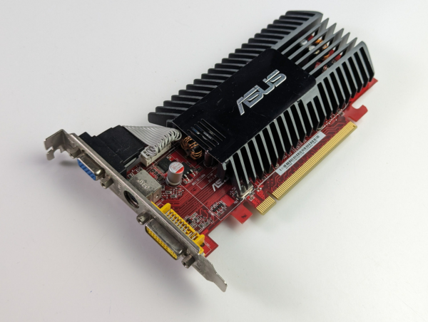 Vintage Asus ATI Radeon HD3450 Pci-e Video Card 256 Mb GDDR5 512bit DVI VGA Svideo Retro Pc Graphics card