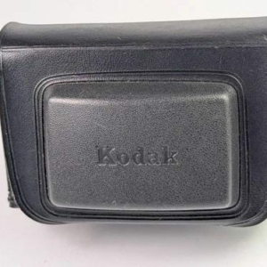 Genuine Vintage Leather Fitted Camera Case for Kodak Instamatic 155X - Black