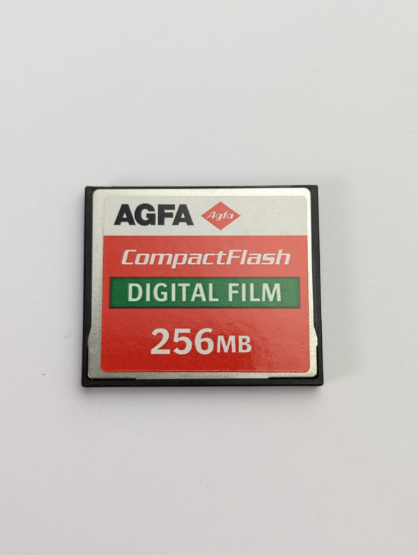 Vintage Agfa CompactFlash Digital Film 256 Mb Memory Card CF Card for Old Cameras Made in Taiwan!