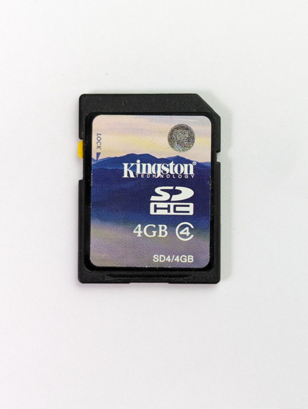 Vintage Kingston Secure Digital High Capacity SDHC 4GB Class 4 - Made in Taiwan