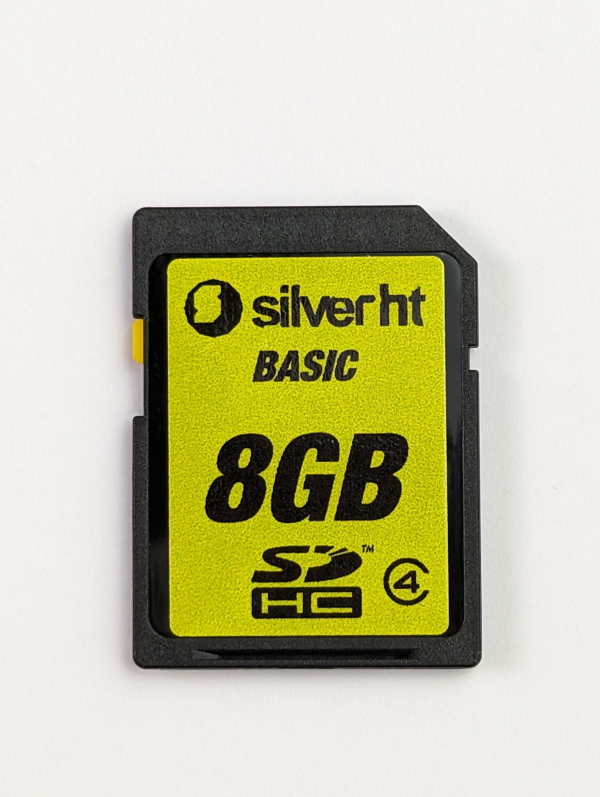 Vintage Collectible Genuine Silver HT Basic 8 GB SDHC Class 4 Card - Made in Japan