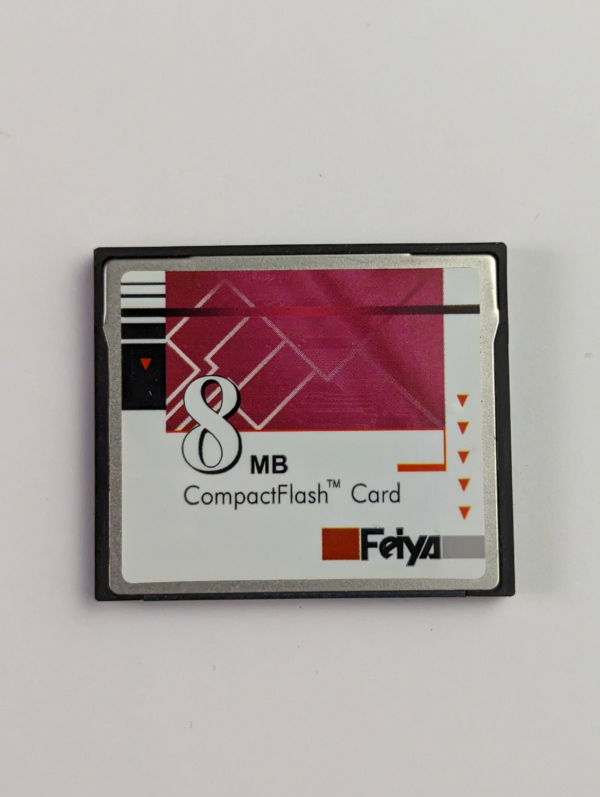 Vintage FEIYA 8MB CF CompactFlash Memory Card CF card for old cameras - Made in Taiwan