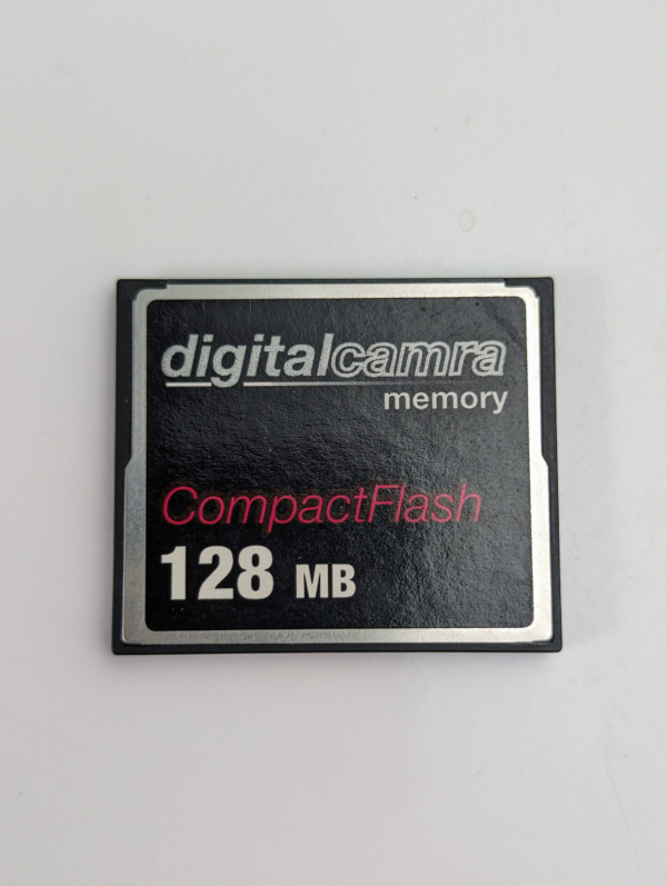 Vintage DigitalCamra CompactFlash 128MB Memory Card CF card - Made in Taiwan