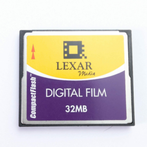 Vintage Lexar 32 MB CompactFlash Memory Lexar Media Digital Film CF Card