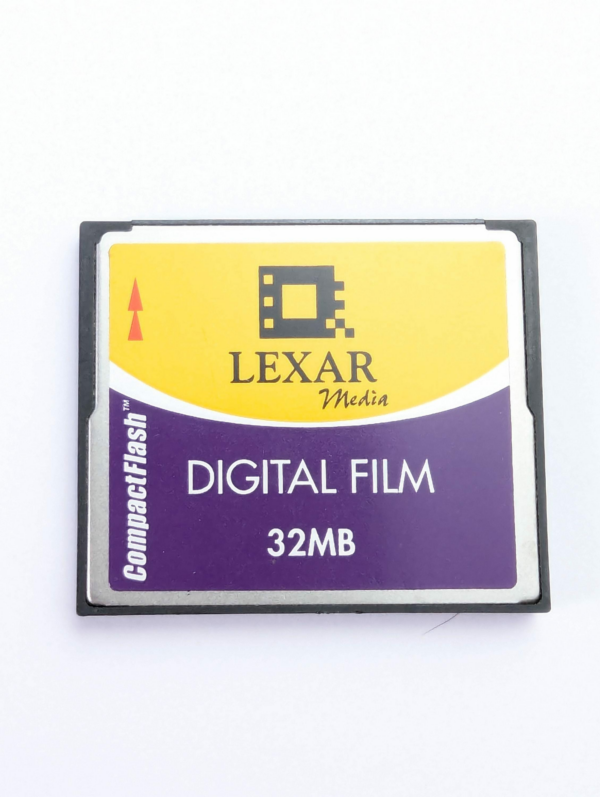 Vintage Lexar 32 MB CompactFlash Memory Lexar Media Digital Film CF Card