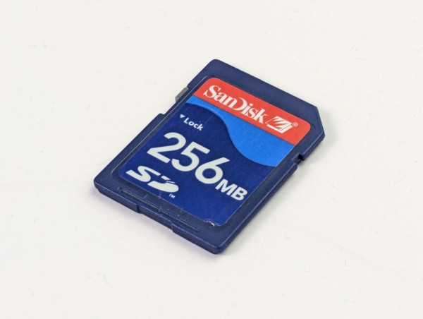 RARE! Vintage SanDisk 256 MB SD Card Memory Card for Old Cameras & Devices