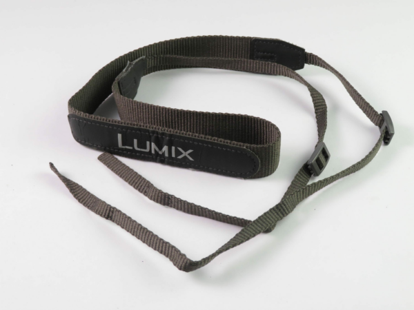 Nice Vintage Panasonic Lumix Camera Strap Grey with White Logo