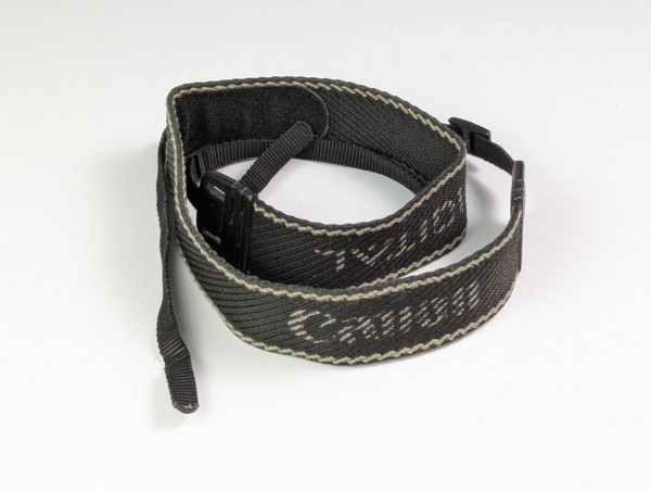 Vintage Canon EOS DIGITAL Neck Strap Black w/ Viewfinder Cover - Made in Japan