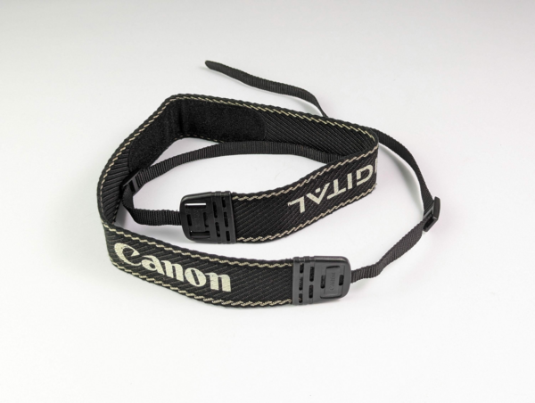 Vintage Canon Eos DIGITAL Neck Strap Black For EOS Rebel DSLR - Made in Japan