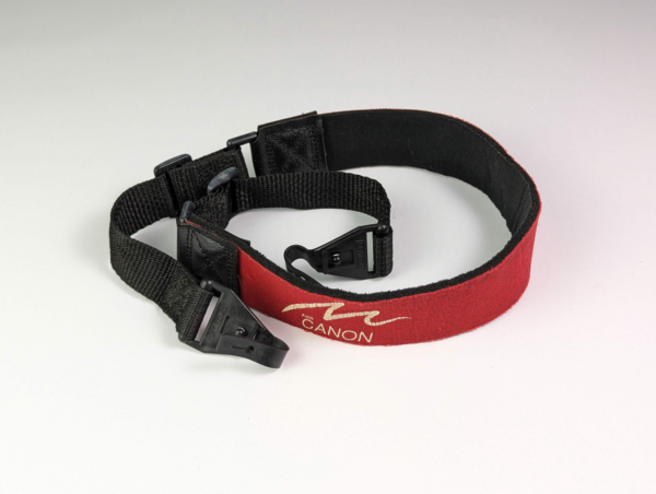Vintage OP/TECH For Canon Neck Strap Shoulder Strap Red With Yellow Accents