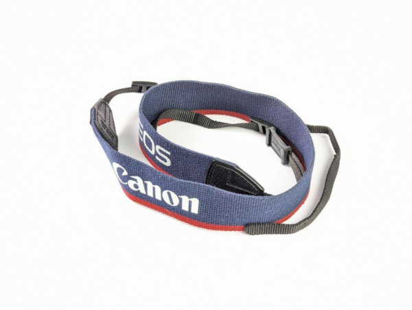 Vintage Canon EOS Neck Strap Shoulder Strap EOS Rebel Canon DSLR Series With Viewfinder Cover - Made in Taiwan