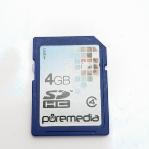 Nice Vintage Puremedia SDHC Card 4GB Class 4 Memory Card SD card