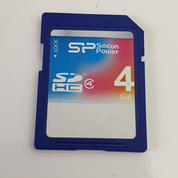 Nice Vintage SP Silicon Power 4GB SDHC Memory Card Class 4 SD Card