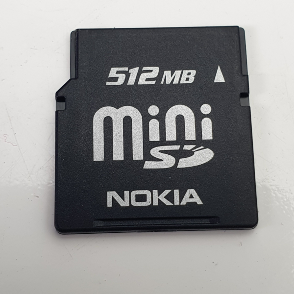 Vintage Collectible Nokia MiniSD 512MB Memory Card for Old Nokia Mobiles - Made in Japan