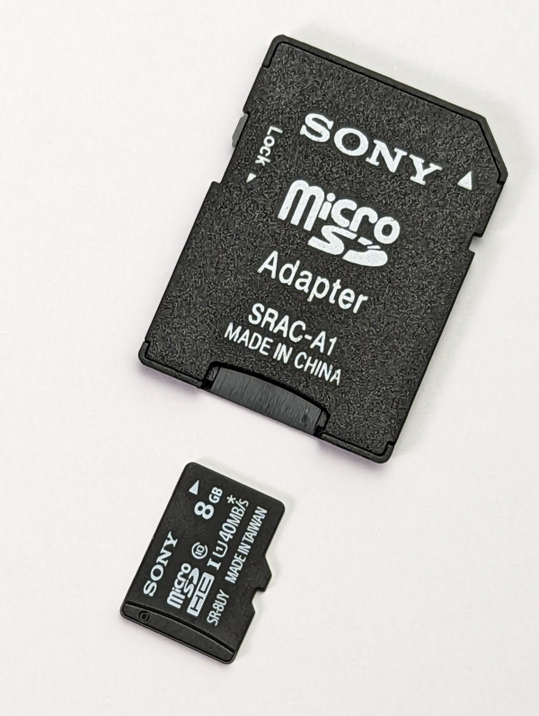 Rare! Genuine OEM Sony 8GB microSDHC Class 10 UHS I + Sony Adapter to Full SD