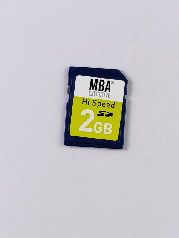 Nice Vintage MBA Executive High Speed 2GB SD Card Memory Card for Old Cameras