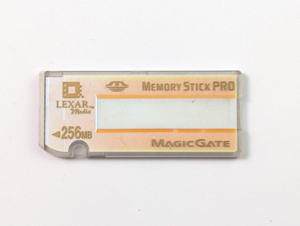 RARE! Vintage Lexar Media Memory Stick Pro Big Format 256MB MS256-2 Memory Card For Cybershot PSP console - Japan!