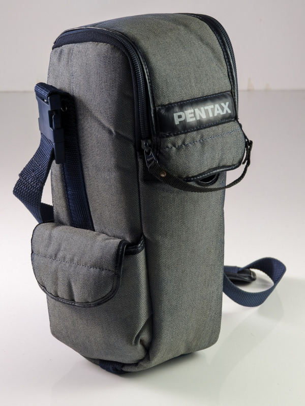 Rare Vintage Pentax Photo Travel Bag Tall Tripod Pouch - Blue/Grey - Nice Vintage Patina