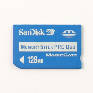 Vintage SanDisk Memory Stick Pro Duo 128 MB Magic Gate for PSP & Cyber-shot Cameras