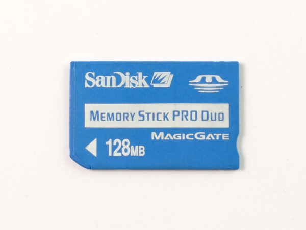 Vintage SanDisk Memory Stick Pro Duo 128 MB Magic Gate for PSP & Cyber-shot Cameras