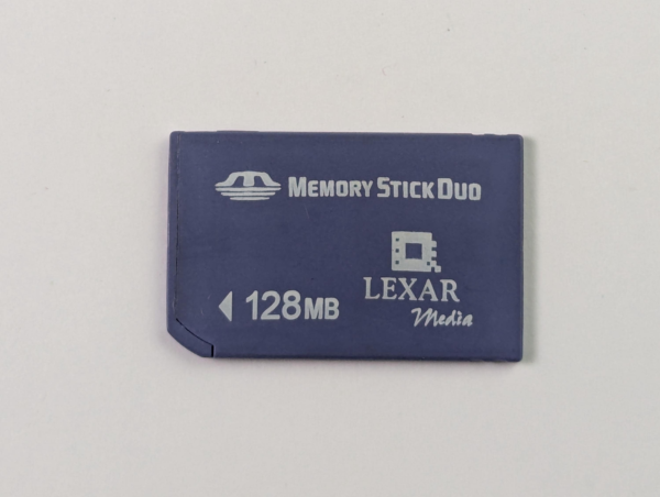 RARE! Vintage Lexar Media Memory Stick DUO 128 Mb MSD128-269 Memory Card For Cybershot PsP console - Singapore
