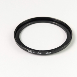 Nice Vintage Step-Up Photo Filter Adapter Ring 55-62 mm - Made in Japan