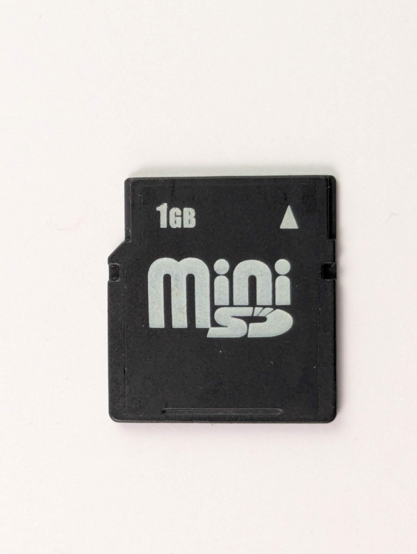 1 GB MiniSD Vintage Memory Card for Old Cameras PDAs Nokia GSM Cell Phones