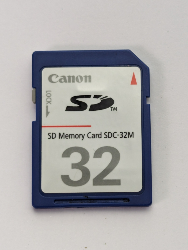 Rare Vintage Collectible Canon SDC-32M SD Card 32 MB - Made in Japan