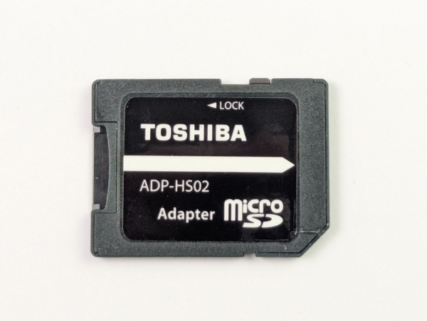 Like New! Genuine OEM Toshiba SD Adapter ADP-HS02 for microSD to Full Size sd