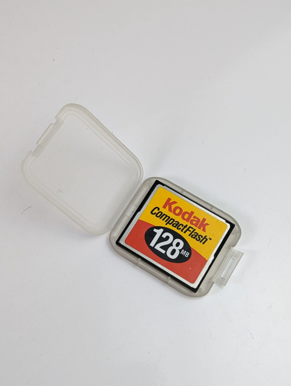 Vintage Kodak Compact Flash 128MB in Plastic Holder for Old Cameras - Taiwan