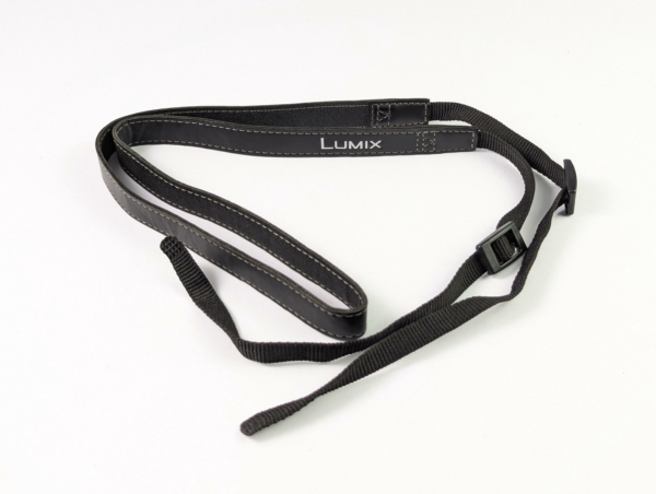 Vintage Panasonic Lumix Leatherette Thin Strap Black Silver Logo