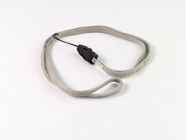 RARE Vintage Digital Camera Strap Wrist Strap w./ Easy Clip ON/OFF System - Grey