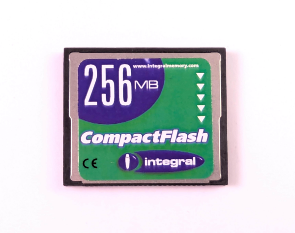 Vintage Integral CompactFlash Card 256 MB CF card - Made in Taiwan!