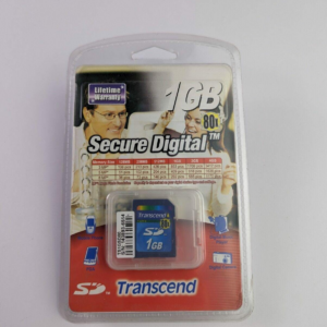 Vintage Transcend SD Card 1 Gb High Speed (80X) Memory Card TAIWAN!