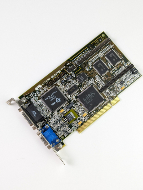 Rare! Vintage Gaming Matrox Milenium Video Card PCI 2MB MGA-MIL/2M - Graphics card Made in Canada