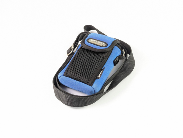 Vintage Neoprene Jenova Camera Bag With Shoulder Strap Belt Mountable Blue