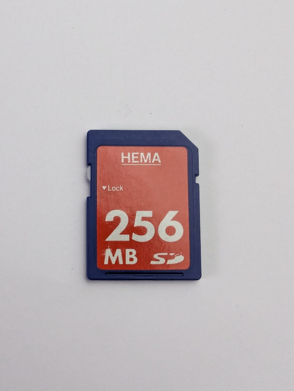 Rare Vintage HEMA 256MB SD Card Memory card for Old Cameras & Devices - Taiwan