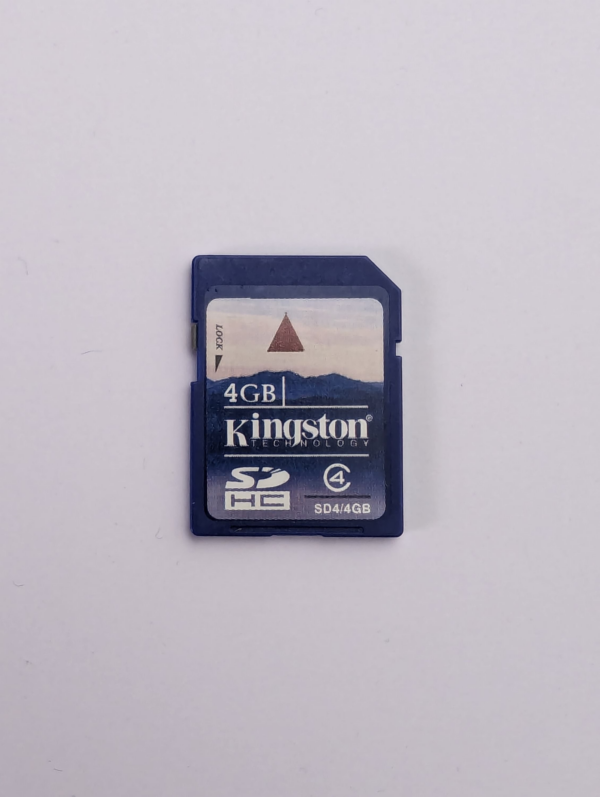Nice Vintage Kingston 4GB SDHC Card Class 4 Memory Card for Old Devices Cameras PDAs Phones