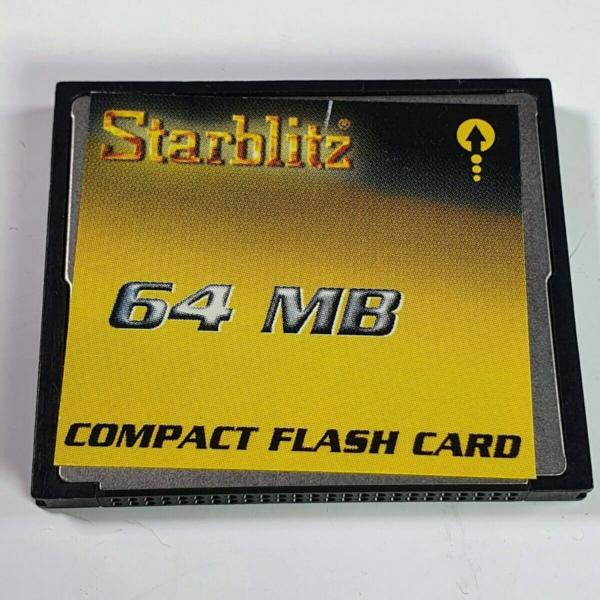 Vintage Collectible Starblitz CompactFlash Card 64MB for Old Cameras & Devices