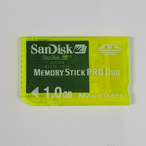 Vintage SanDisk Memory Stick ProDuo 1 GB Magic Gate Memory card for Old Sony DSC cameras PSP console