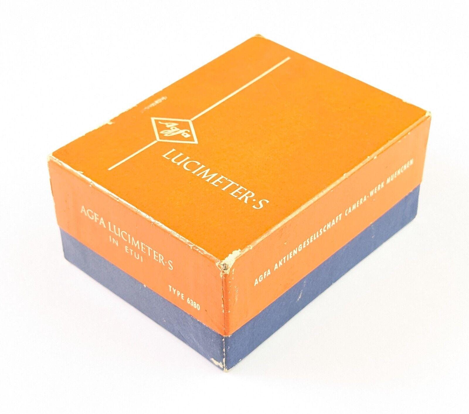 Vintage AGFA LUCIMETER-S Light meter Exposure meter in it's original holder - Made in Germany