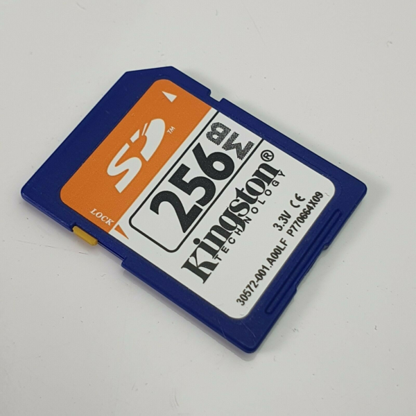 RARE Vintage Kingston 256 Mb SD Card by Kingston Technology Memory Card Made In Japan!